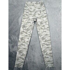 Aerie Leggings Chill Play Move Women’s XS Gray Camo High Rise Activewear